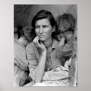 Poster Migrant Mother - Florence Thompson And Children - 