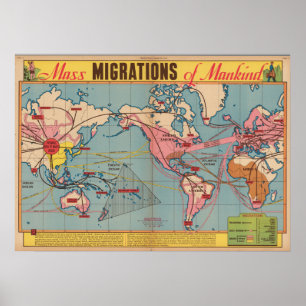 Poster Migration massive de l'humanité