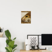 Poster migte Kitten Jaune (Bureau à domicile)