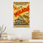 Poster Mikado Philarmonic 1938 WPA (Cuisine)