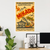 Poster Mikado Philarmonic 1938 WPA (Bureau à domicile)