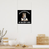 Poster Mike Echo Oscar Whiskey Ham Radio Cat (Cuisine)