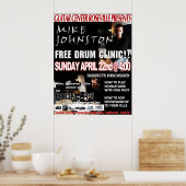 Poster Mike Johnston Clinic, 22 avril (Cuisine)