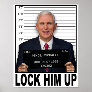 Poster Mike Pence - Le Verrouiller