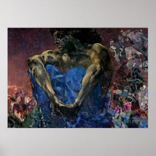 Poster Mikhail Vrubel - Démon assis