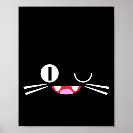 Poster Miko Kuta Neko Chat Cosplay Glitch Jeu Vidéo Techs (Devant)