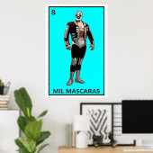 Poster Mil Mascaras (Bureau à domicile)