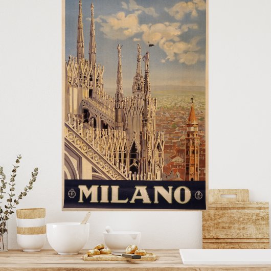 Poster Milan (Cuisine)