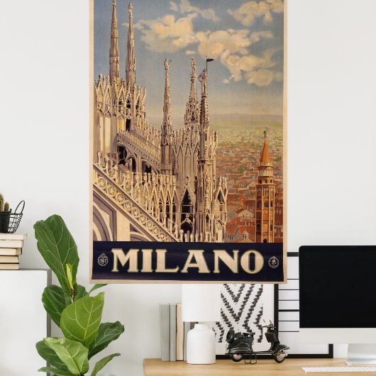 Poster Milan (Bureau à domicile)
