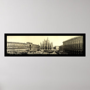 Poster Milan Duomo Carré Italie Photo 1909