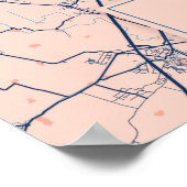 Poster Milan - Italie Breezy City Carte (Coin)