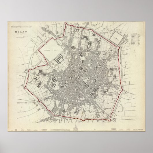 Poster Milan Milano (Devant)