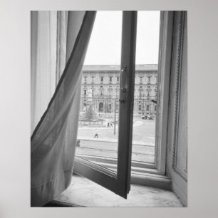 Poster Milano Italie, vue depuis La Scala Opera Window