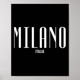 Poster Milano Milan Italie Clic Graphiste Mode S