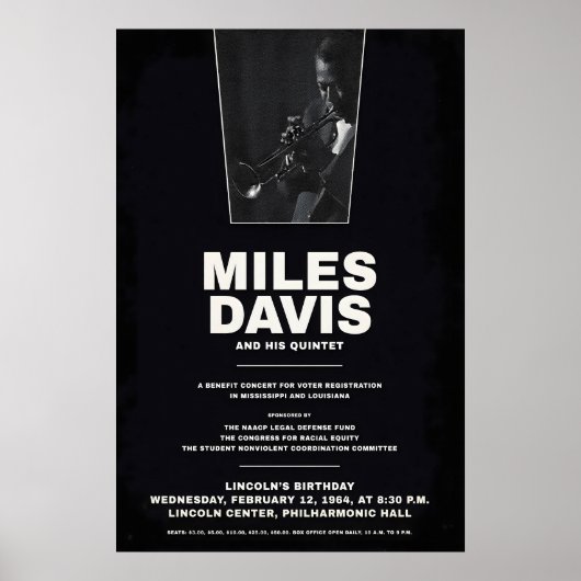 Poster Miles Davis - My Funny Valentine - Four & More (Devant)