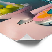 Poster Milieu du siècle, futurisme atomique, heure de coc (Coin)
