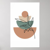 Poster Milieu du siècle moderne Boho Wall Art. (Devant)