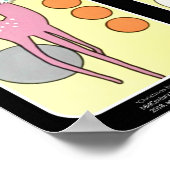 Poster Milieu du siècle moderne rennes de Noël Abstraits (Coin)