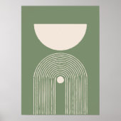 Poster Milieu du siècle sage art minimal (Devant)