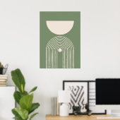 Poster Milieu du siècle sage art minimal (Bureau à domicile)
