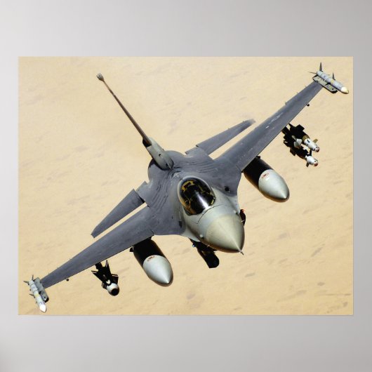 Poster militair Jet Plane (Voorkant)