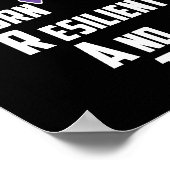 Poster Militaire Mois Enfant Purple Up Fierté Brave Brat (Coin)