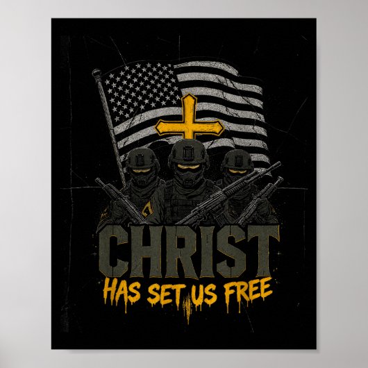 Poster Military Christian Design Soldier Army Prayer Fait (Devant)