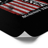 Poster Military Veterans Protest Flag Patriotic Freedom (Coin)