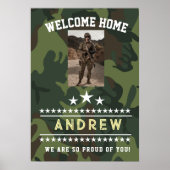 Poster Military Welcome Home Invitation – Army National  (Devant)