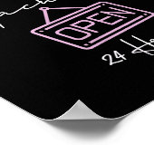 Poster Milk Machine Open 24 Hours Funny Breastfeeding New (Coin)