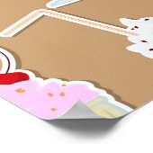 Poster Milk Shake Fun Design sur Tan (Coin)