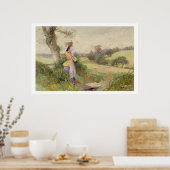 Poster Milkmaid 1860 (Cuisine)