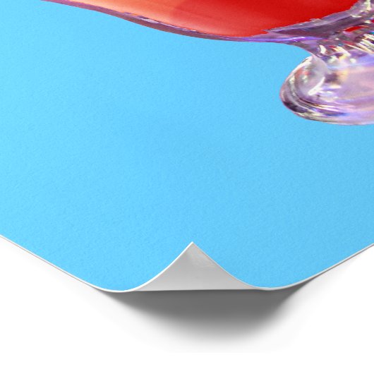 Poster Milkshake arc-en-ciel (Coin)