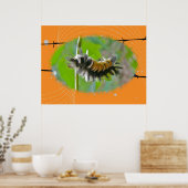 Poster Milkweed Tussock Moth Caterpillar (Cuisine)
