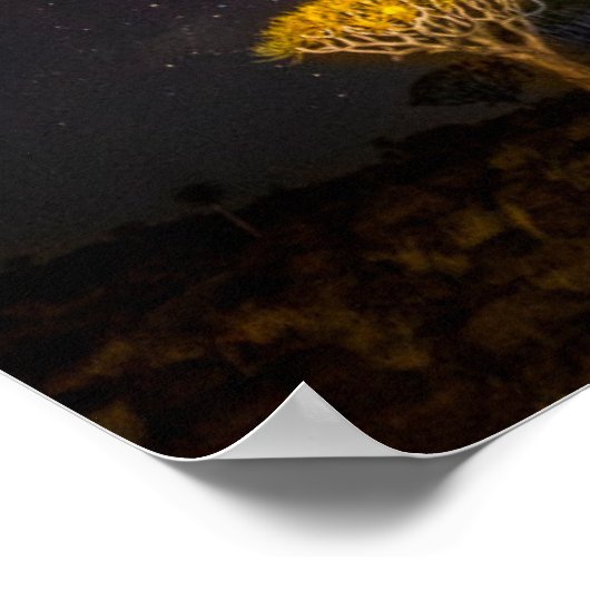 Poster Milky Way Quiver Tree | Keetmanshoop Namibia (Coin)
