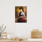 Poster Millais - Douce Emma Morland 1892 (Cuisine)