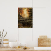 Poster Millais - Fougeraie couverte de rosée (Cuisine)