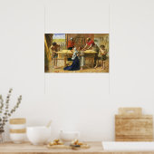 Poster Millais - La boutique du charpentier (Cuisine)