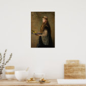 Poster Millais - La captive (Cuisine)