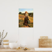 Poster Millais - La Fille du Fermier (Cuisine)