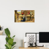 Poster Millais - L'atelier du charpentier (Bureau à domicile)