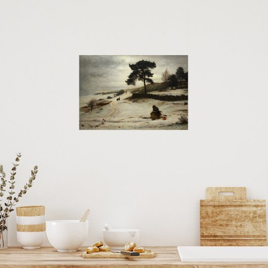 Poster Millais - Vent d'hiver (Cuisine)