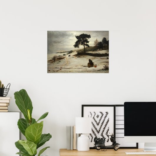 Poster Millais - Vent d'hiver (Bureau à domicile)