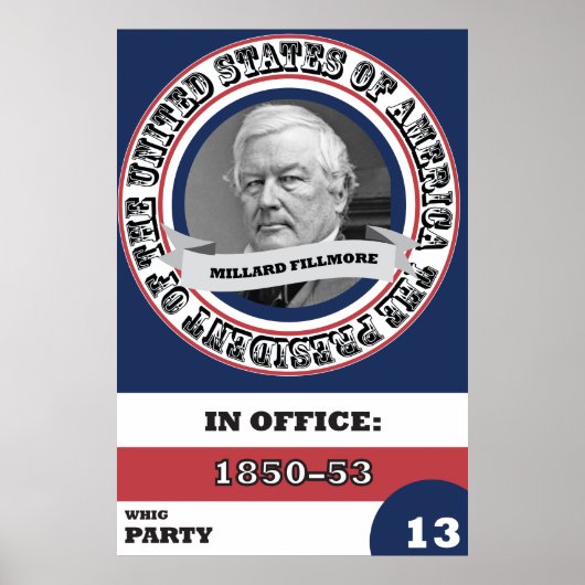 Poster Millard Fillmore Histoire présidentielle (Devant)
