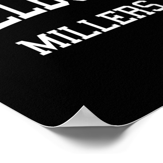 Poster Millburn High School Hs Millburn Nj Retro Srts (Coin)