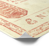 Poster Mille billets de livre avec Louis XVI (Coin)