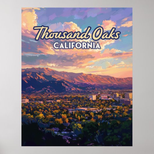 Poster Mille Oaks Californie Los Angeles Ventura (Devant)