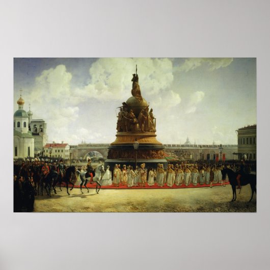 Poster Millénaire de la Russie (Devant)
