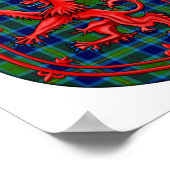 Poster Miller Tartan Scottish Plaid Lion Rampant (Coin)