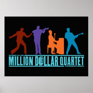 Poster Million de quartet du dollar sur l'étape